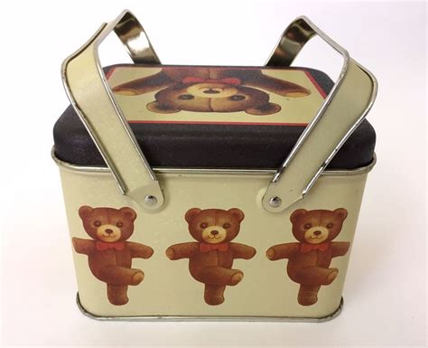 bear picnic metal boxes|Bear.